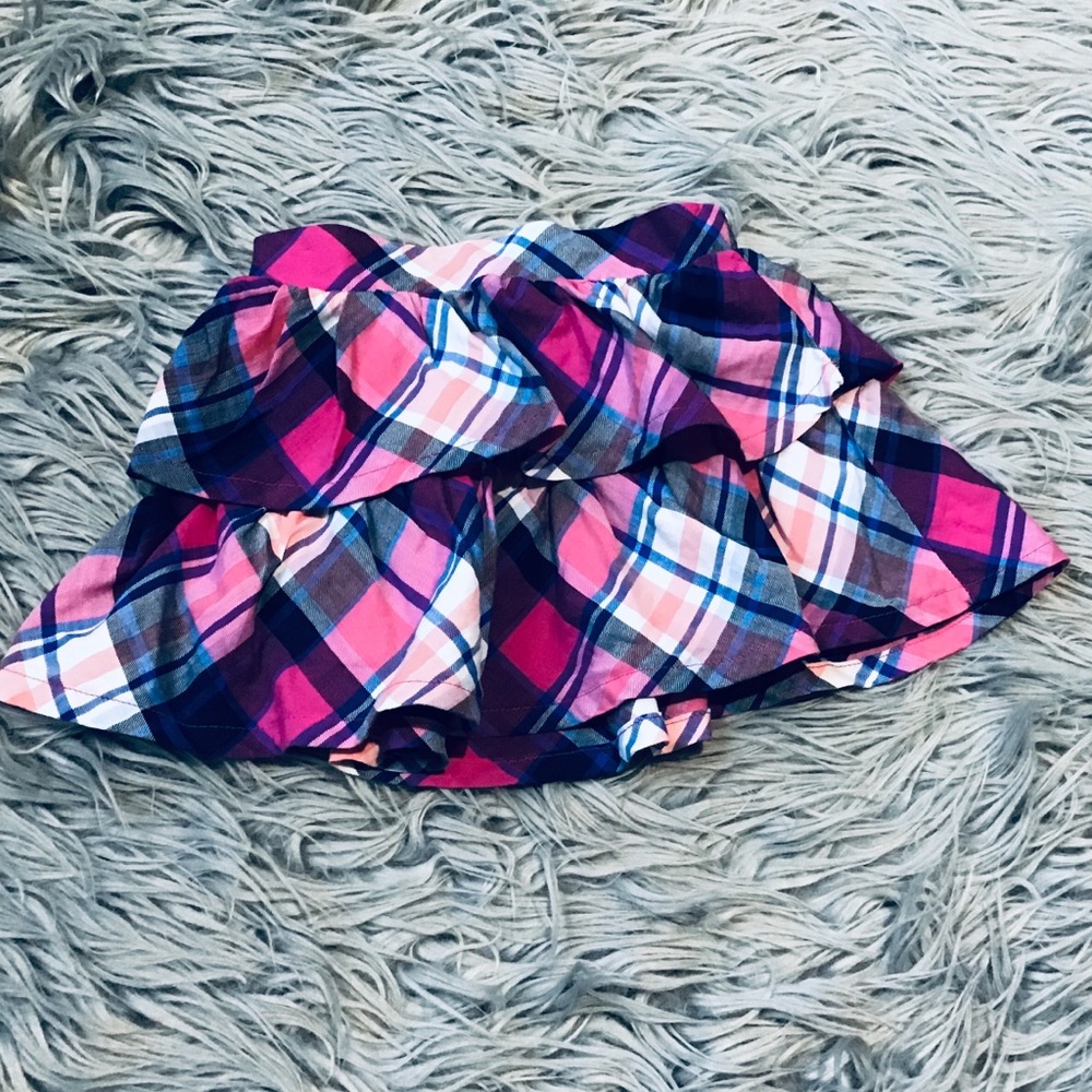 Crazy 8 Plaid Ruffle Skirt
